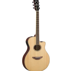 APX600 NT Yamaha APX600 NAThinline body, spruce top, nato back and sides, die-cast chrome tuners, System65 piezo andpreamp with tuner; Natural